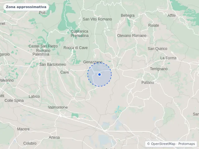 Mappa di Genazzano, Roma