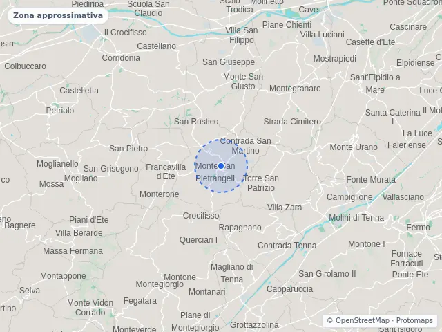 Mappa di Monte San Pietrangeli, Fermo