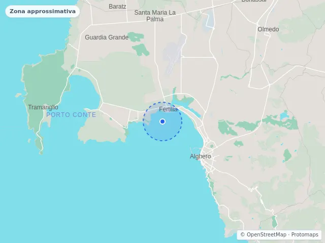 Mappa di Alghero, Sassari