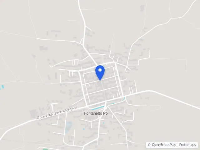 Mappa di Fontanetto Po, Vercelli
