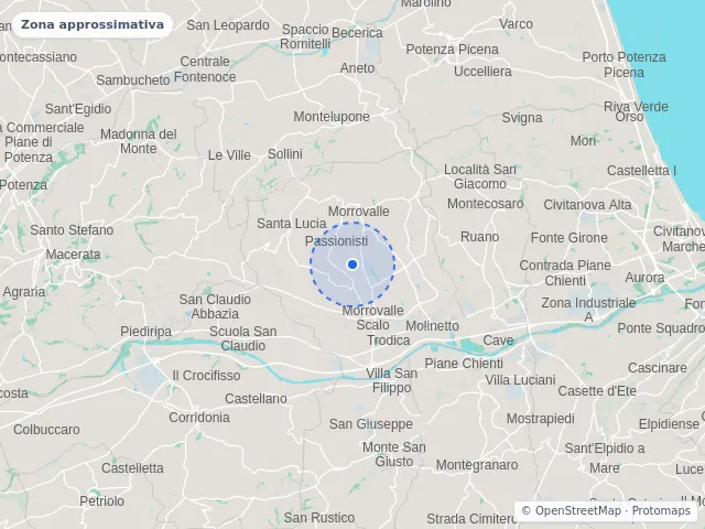 Mappa di Morrovalle, Macerata