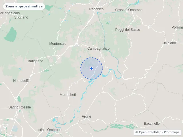 Mappa di Campagnatico, Grosseto