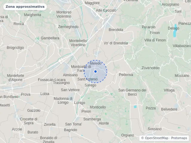 Mappa di Sarego, Vicenza