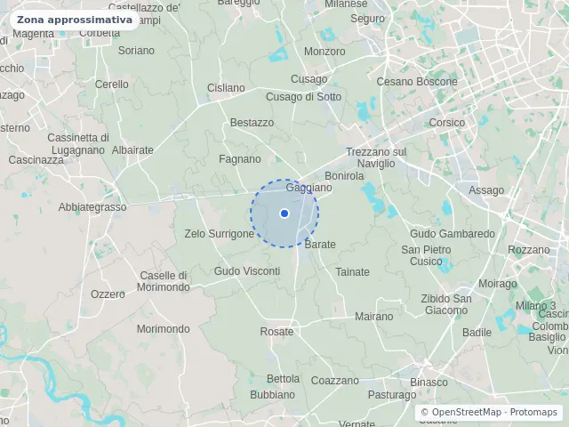 Mappa di Gaggiano, Milano