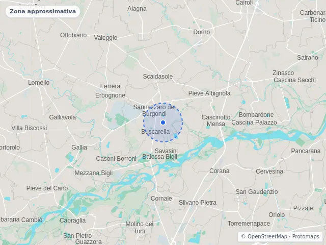 Mappa di Sannazzaro de' Burgondi, Pavia