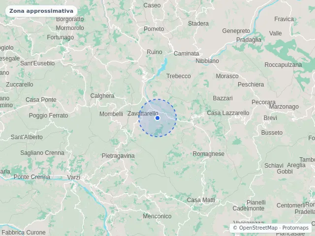 Mappa di Zavattarello, Pavia