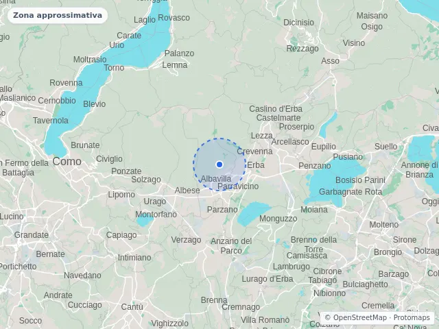 Mappa di Albavilla, Como