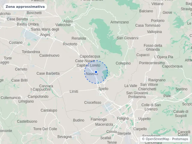 Mappa di Spello, Perugia