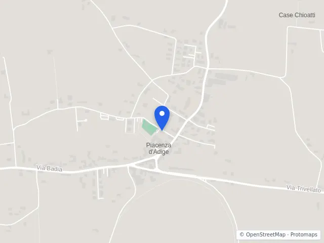 Mappa di Piacenza d'Adige, Padova