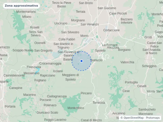 Mappa di Spoleto, Perugia