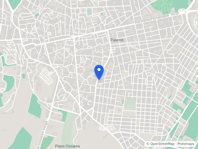 Mappa di Paternò, Catania