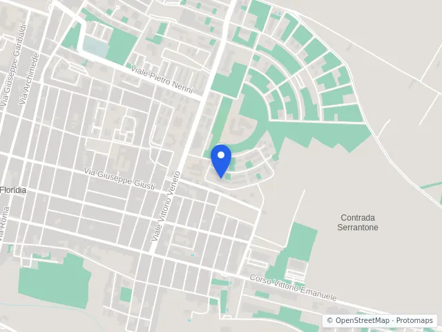Mappa di Floridia, Siracusa