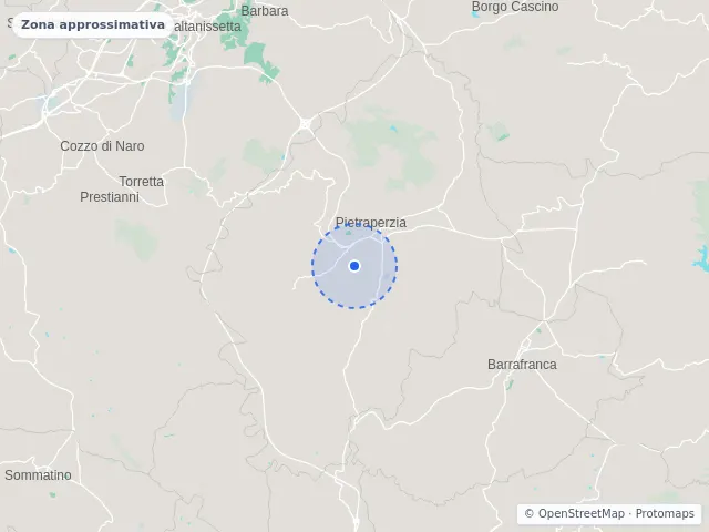 Mappa di Pietraperzia, Enna