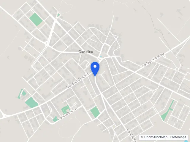 Mappa di Cavallino, Lecce