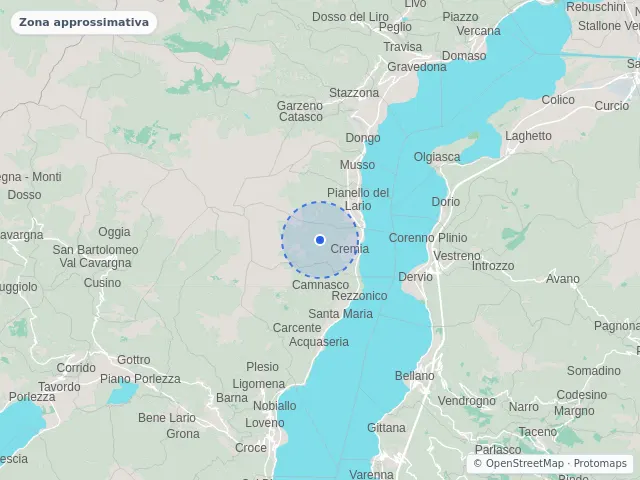 Mappa di Cremia, Como