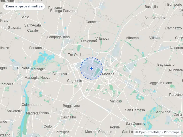 Mappa di Modena
