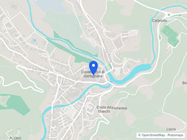 Mappa di Castelnuovo di Garfagnana, Lucca