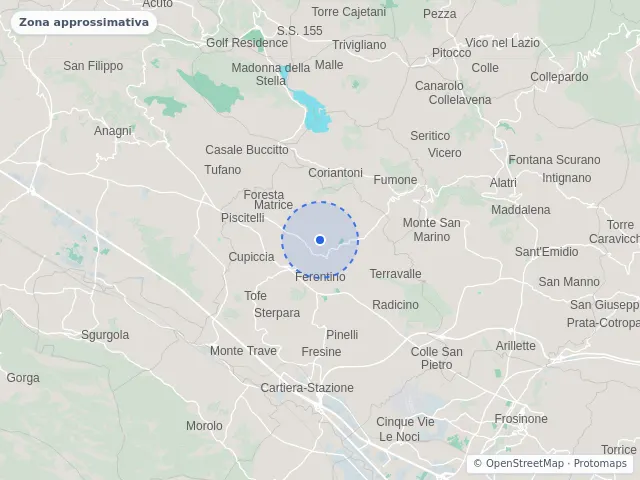 Mappa di Ferentino, Frosinone