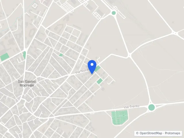 Mappa di San Gavino Monreale, Sud Sardegna