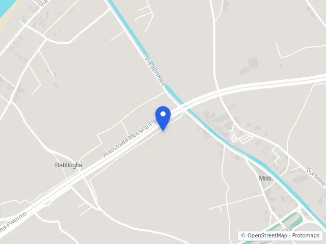 Mappa di Barcellona Pozzo di Gotto, Messina