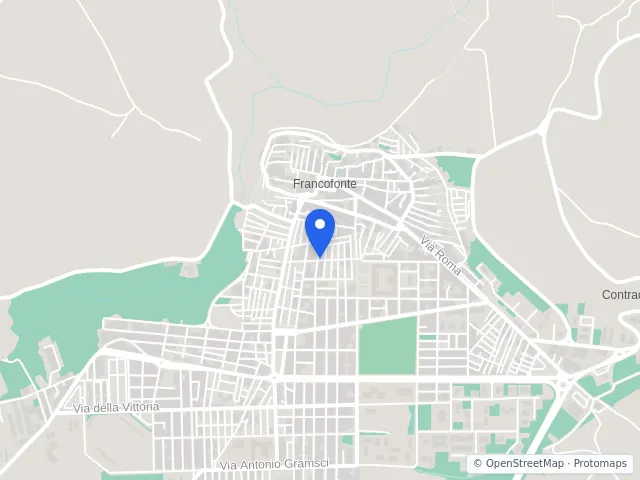 Mappa di Francofonte, Siracusa