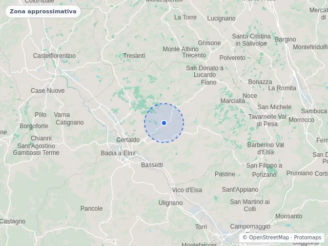 Mappa di Certaldo, Firenze