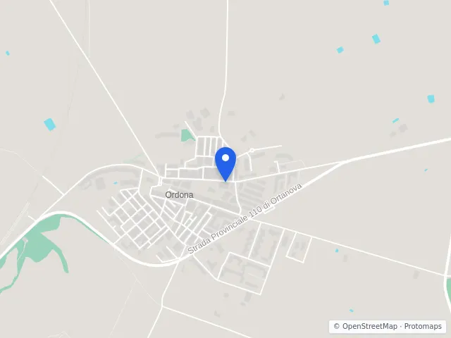 Mappa di Ordona, Foggia