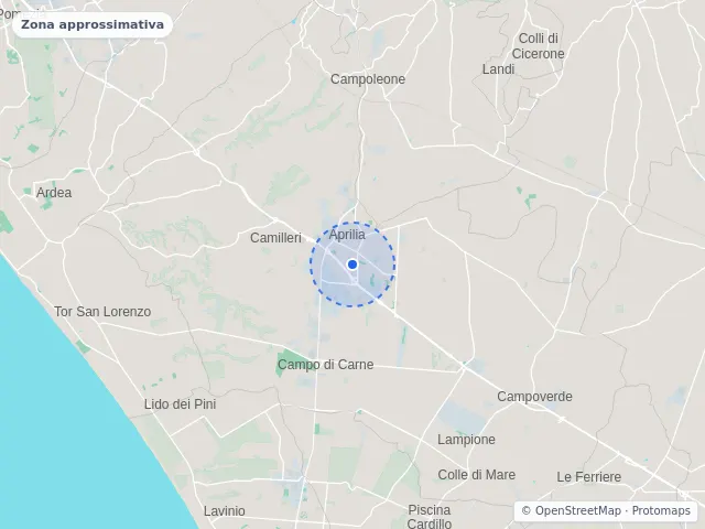 Mappa di Aprilia, Latina