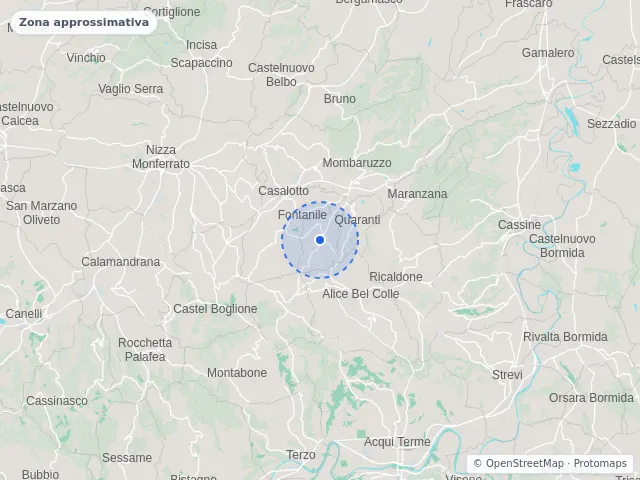 Mappa di Castelletto Molina, Asti