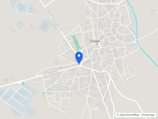 Mappa di Guasila, Sud Sardegna