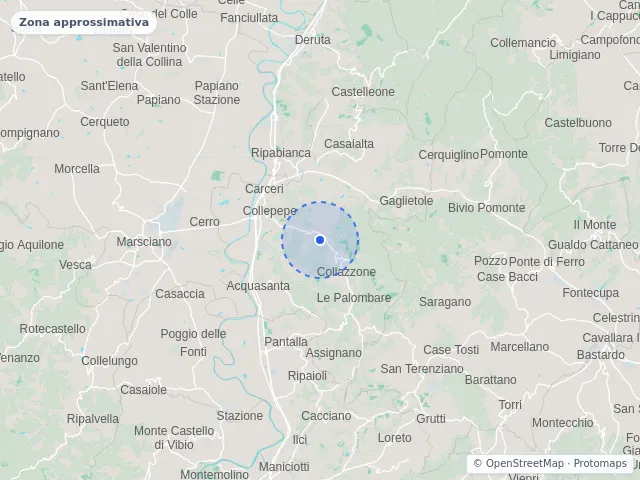 Mappa di Collazzone, Perugia