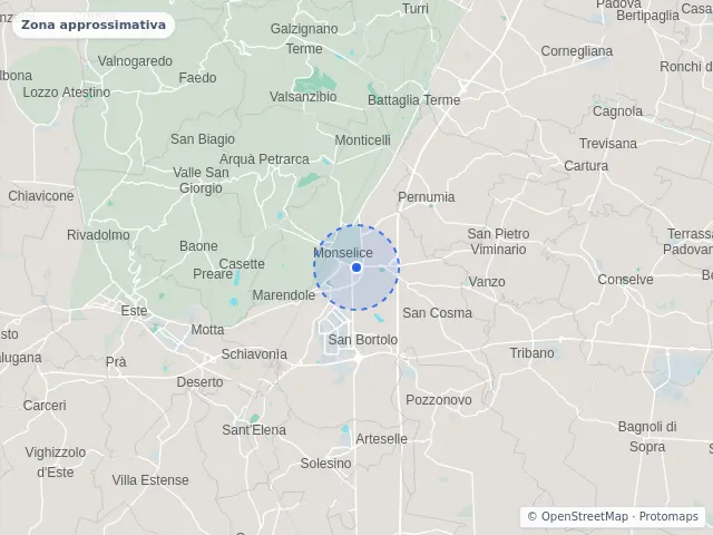Mappa di Monselice, Padova