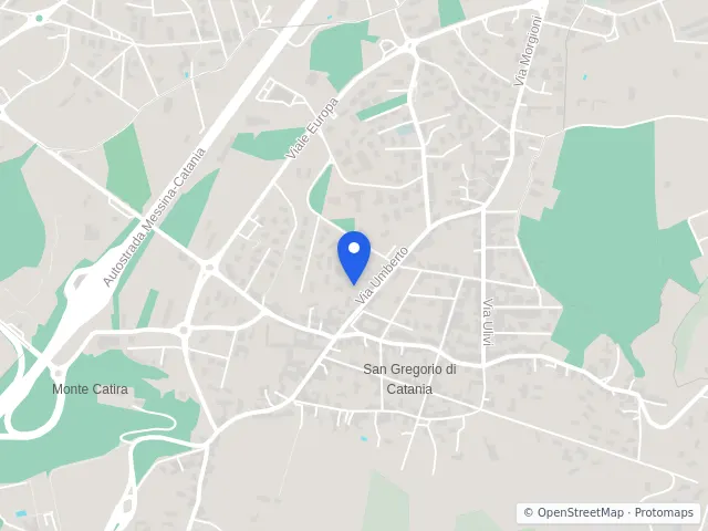 Mappa di San Gregorio di Catania, Catania