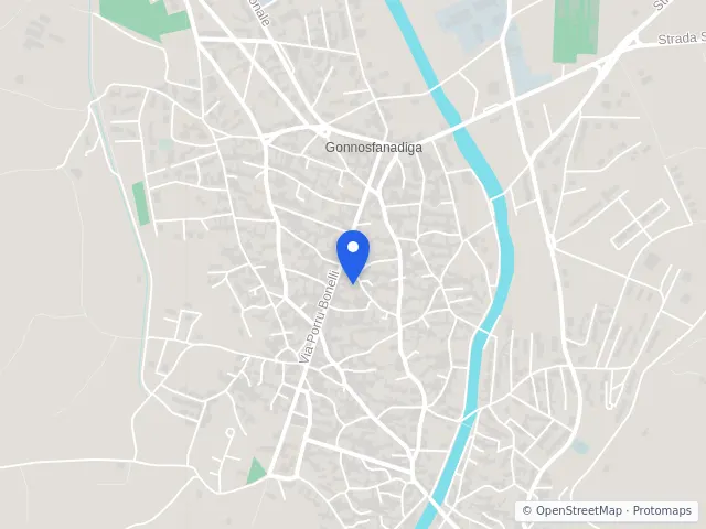 Mappa di Gonnosfanadiga, Sud Sardegna
