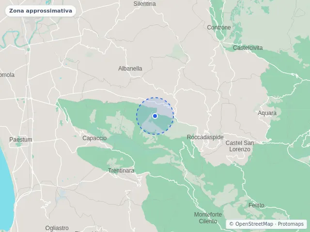 Mappa di Roccadaspide, Salerno