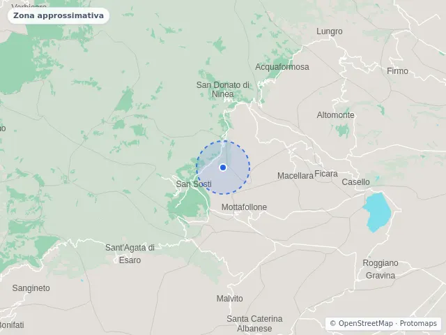 Mappa di San Sosti, Cosenza