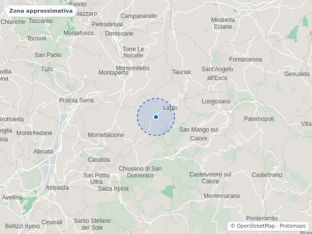 Mappa di Lapio, Avellino