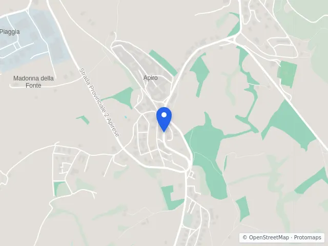 Mappa di Apiro, Macerata
