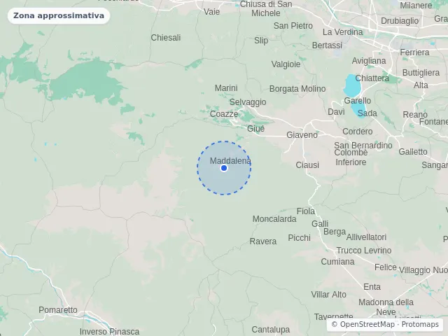 Mappa di Giaveno, Torino