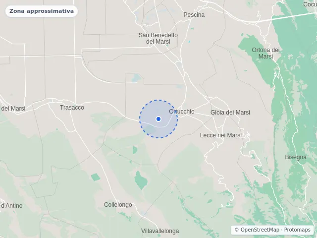 Mappa di Ortucchio, L'Aquila