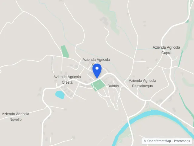 Mappa di Bubbio, Asti