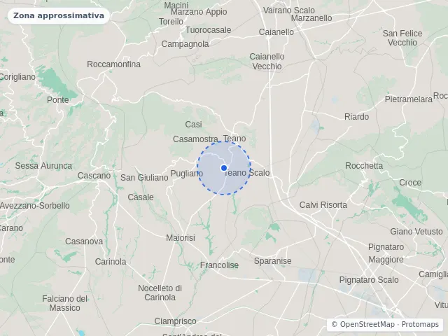 Mappa di Teano, Caserta