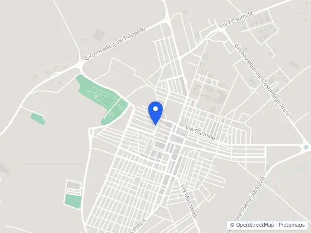 Mappa di Santa Croce Camerina, Ragusa