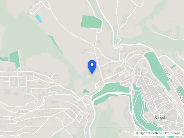 Mappa di Cingoli, Macerata