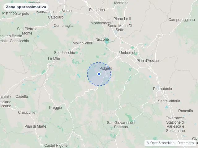 Mappa di Umbertide, Perugia
