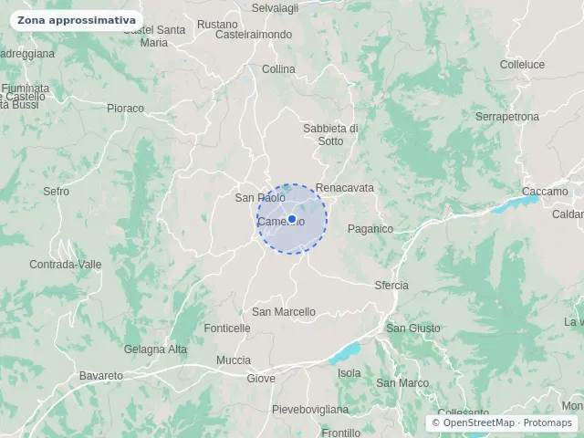Mappa di Camerino, Macerata