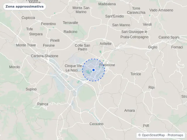 Mappa di Frosinone