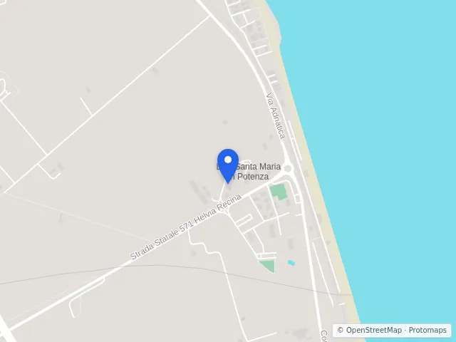 Mappa di Porto Recanati, Macerata