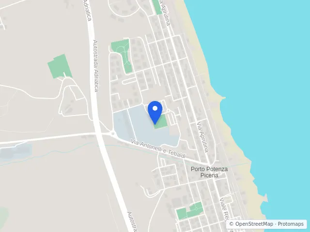 Mappa di Potenza Picena, Macerata