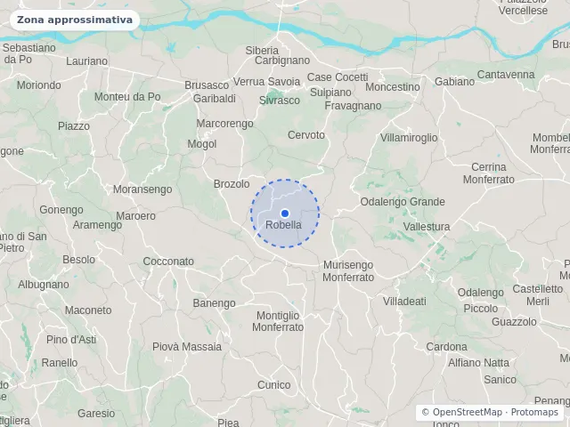Mappa di Robella, Asti